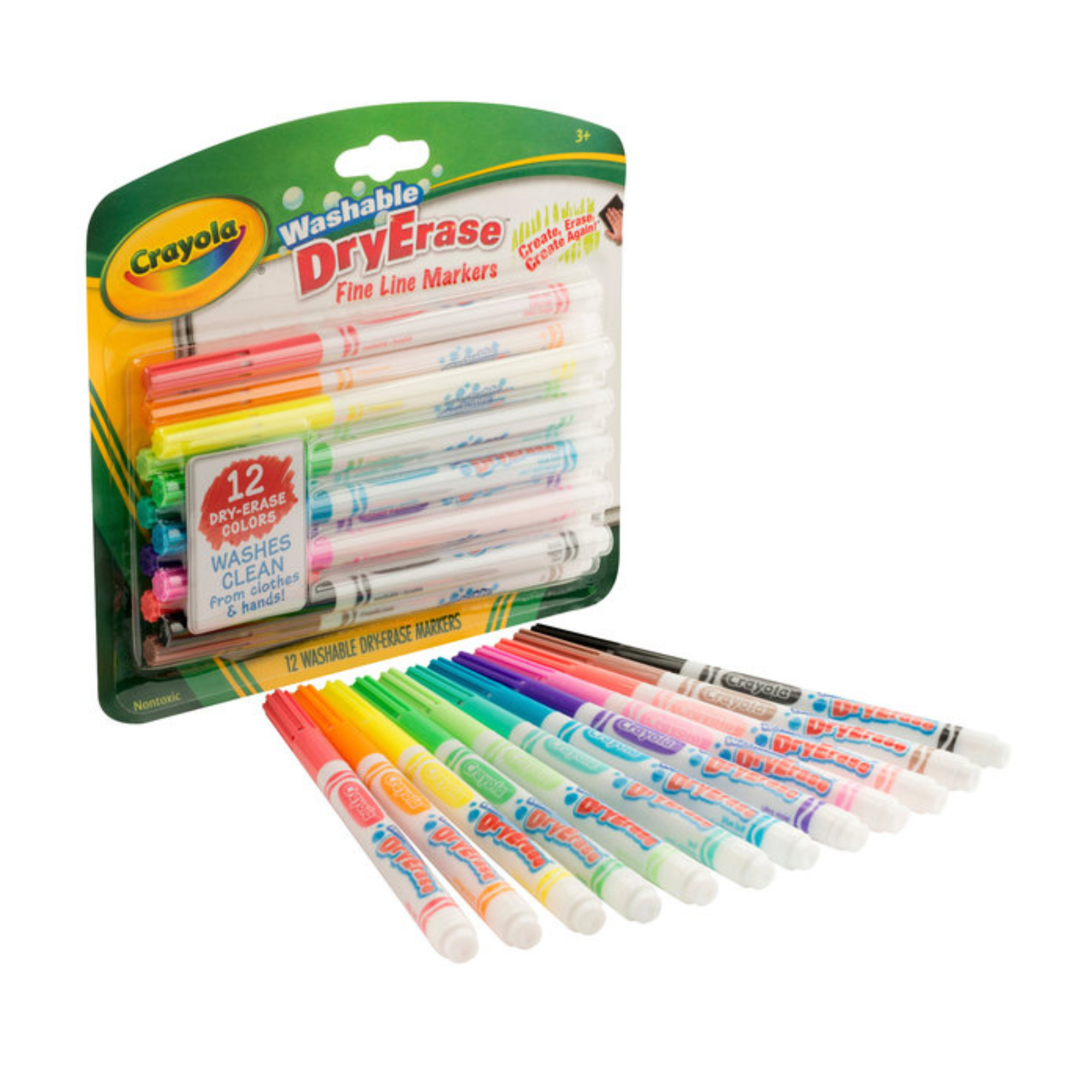 Crayola Washable Dry-Erase Markers (12 pack) – UnbuckleMe®