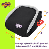 BubbleBum Inflatable Car Booster Seat - Travel Booster Seat - Black Style