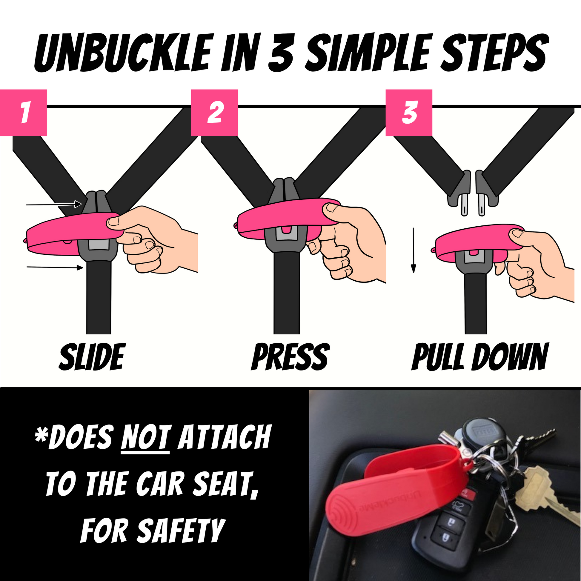 Unbuckle seat belt deals