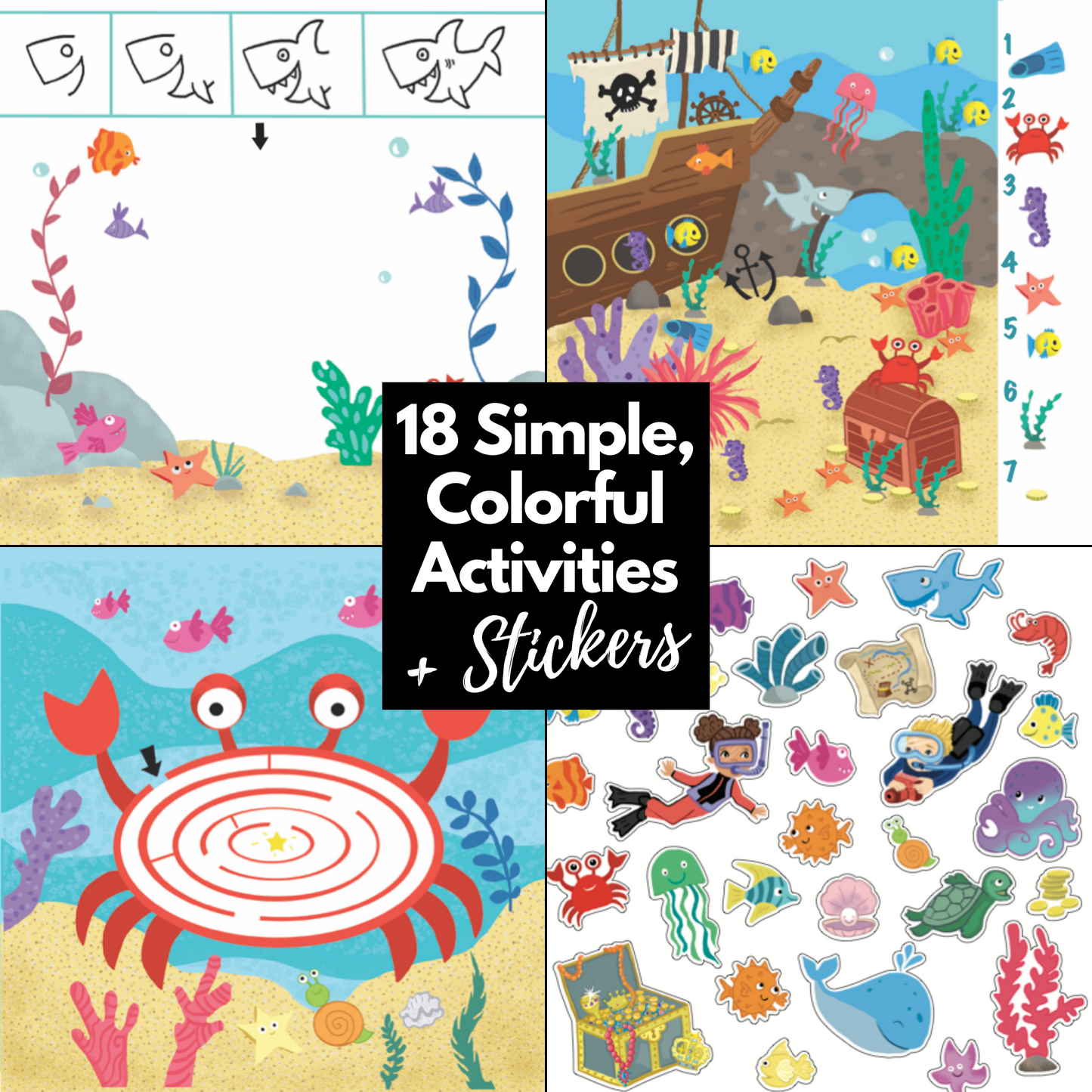 Totebook Kids Dry Erase Activity Kit