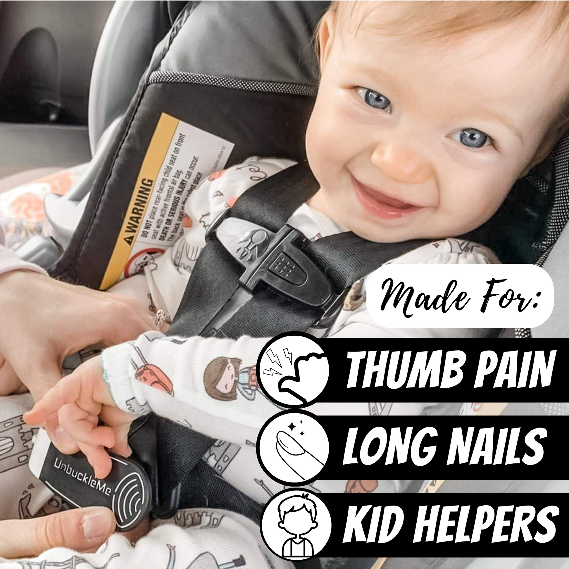 Car seat unbuckle keychain deals