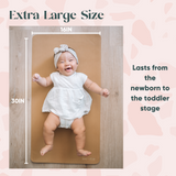 Vegan Leather Changing Mat | Pink Sand