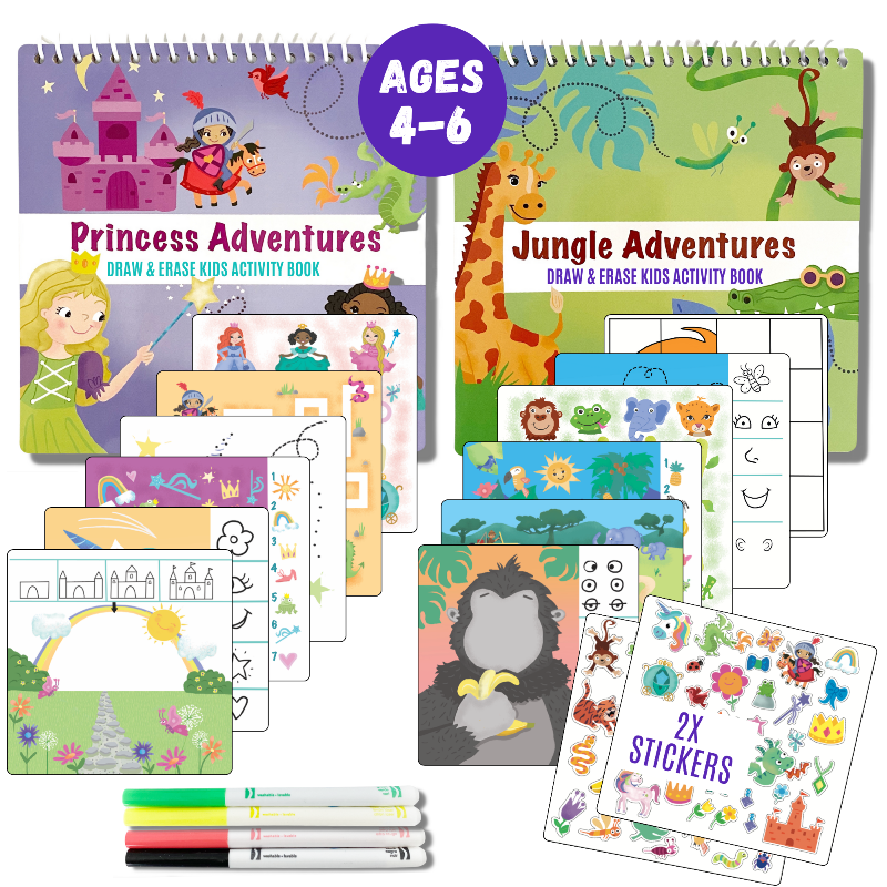Totebook Kids Dry Erase Travel Activity Book