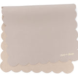 Vegan Leather Changing Mat | Grey Scallop