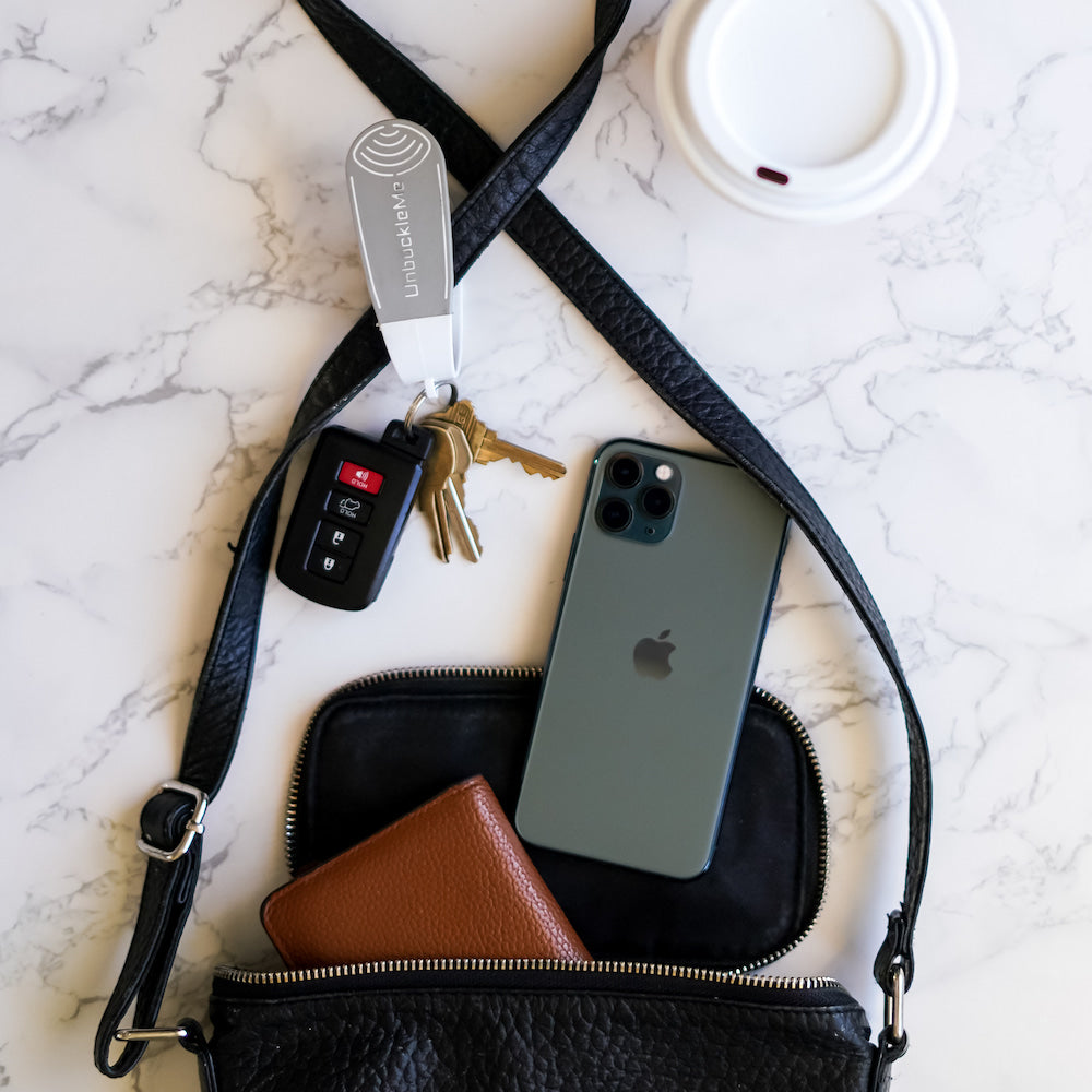 Portable BuckleEase helper stored in a bag