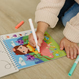 Small 7" Dry Erase Activity Book (incl. 2 Washable Markers & Reusable Stickers)