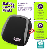 BubbleBum Inflatable Car Booster Seat - Travel Booster Seat - Black Style