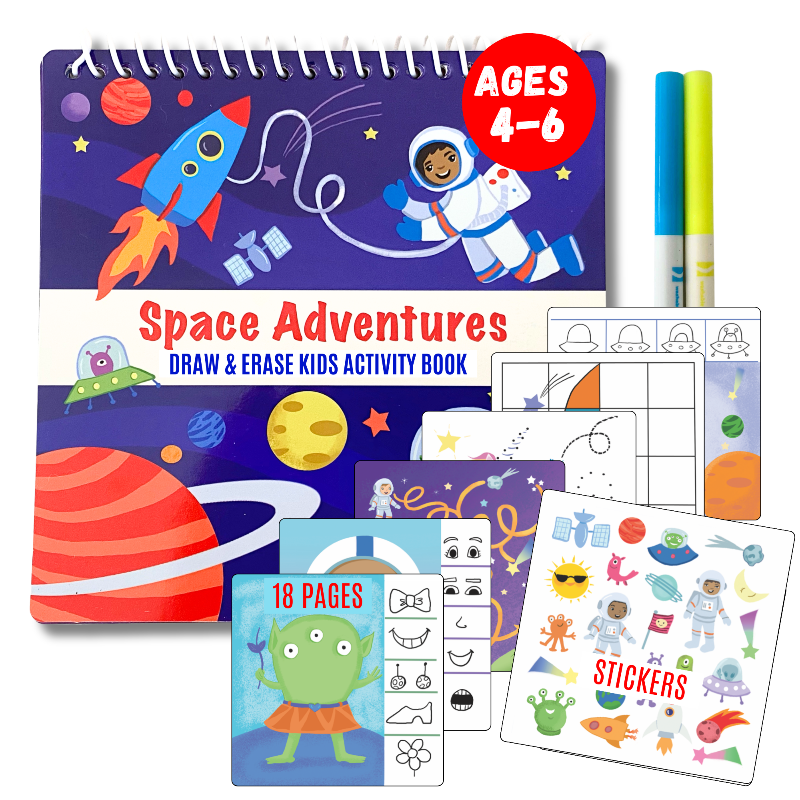 Totebook Kids Dry Erase Travel Activity Book