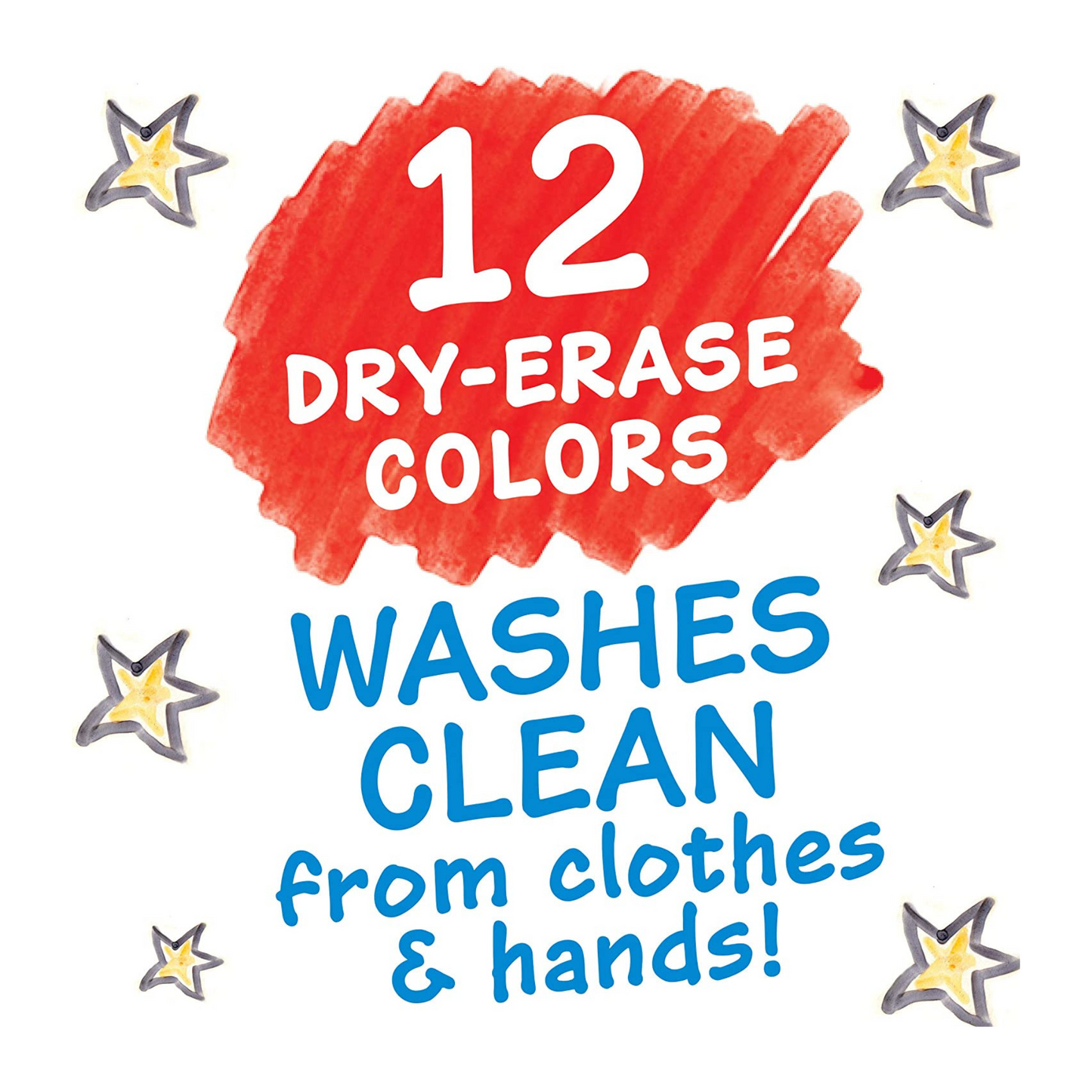 Crayola Washable Dry-Erase Markers (12 pack)